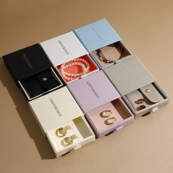 Buy Jewelry Packaging Box Pull-Out Jewelry Box Necklace Earring Packaging Box Exquisite Jewelry Drawer Box at wholesale prices