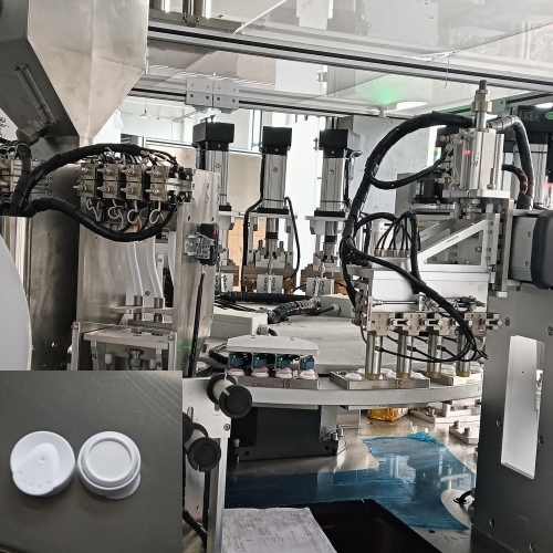 Automatic Silica Gel Desiccant Cap Filling Sealing Assembly Machine With