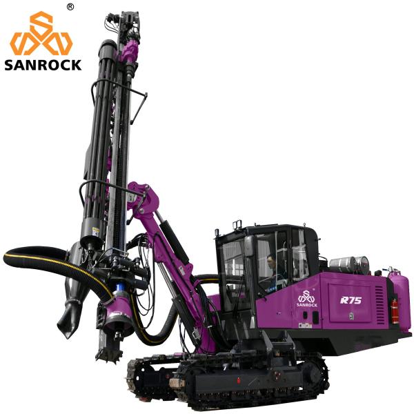 Hydraulic DTH Drilling Rig Rotary Blast Hole Deep 60m Crawler Mining Drilling