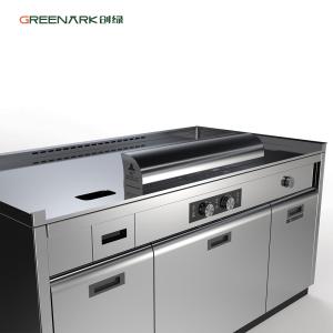 Stainless Steel Teppanyaki Grill Table 1200x850x800mm 8kW 380V