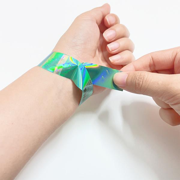 Buy Customized Glitter Party Wristbands Laser Decorative Bracelet at wholesale prices