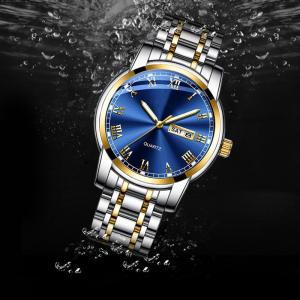 Luxury Quartz Movement Stainless Steel Watch OEM Available 118g