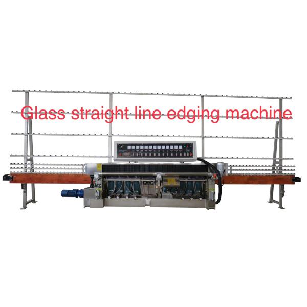 Total Weight 3600kg Glass Straight Line Edging Polishing Machine 11 Spindle 45