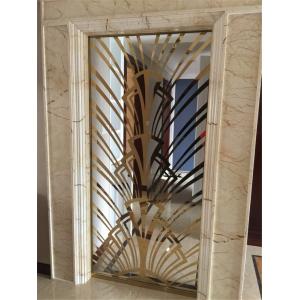 Hairline Bronze Stainless Steel Room Dividers For Office/Room/Interior