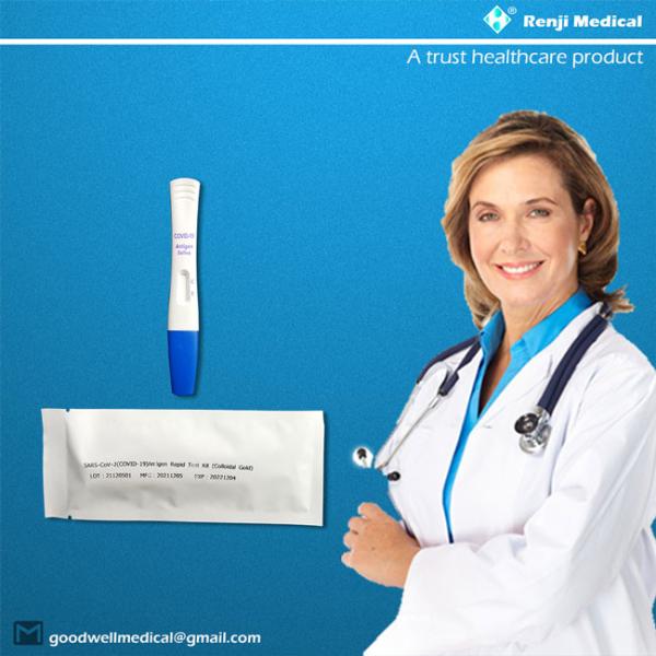 Buy Renji Rapid COVID 19 Testing Kit , YBTC Nasal Swab Antigen Test at wholesale prices