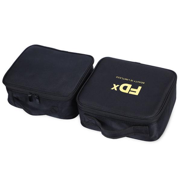 Black Non - woven Cloth Permanent Makeup Kit Bag For Starter / Student