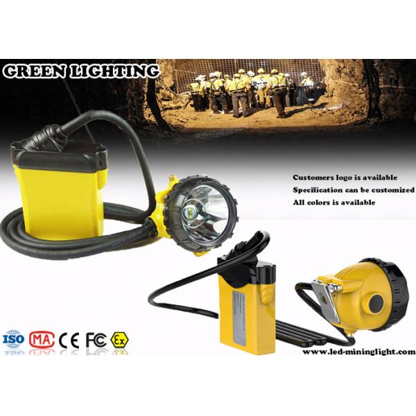25000Lux 12Ah Corded Minining Cap Lamp with 4 Lighting Levels , 490g Lightweight