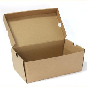 Brown Rectangular Shoe Recycled Corrugated Packaging Box