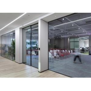 China Unique Personalized Workspace Custom Designed Aluminum Partition Wall With Tempered Glass And Aluminum Frame on sale