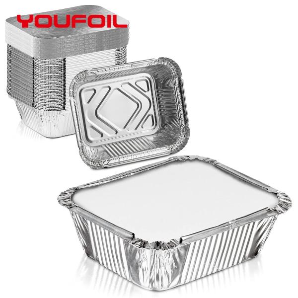 Buy Recyclable Rectangular Aluminum Foil Container Resistance To Penetration Aluminum Tray at wholesale prices