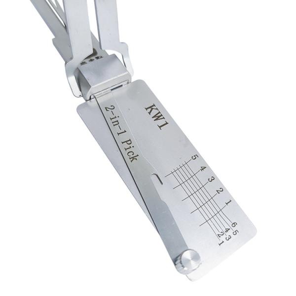 Lishi House Lock Pick Silver Stainless Steel Door Lock Lishi 2in1 Picks Tool Kw1 Lockpick Set Decoder