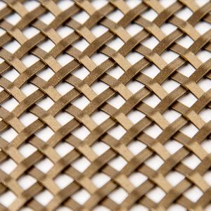 Aluminum Brass Decorative Woven Wire Mesh Durable Anodizing
