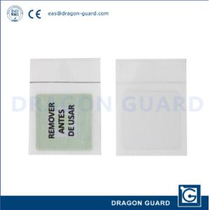 EAS Garment White Paper label and source tagging Insert with AM 5.8KHz DR soft