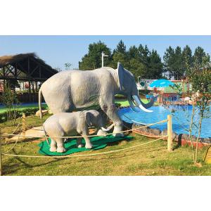 Water Resistant Animatronic Animals , Amusement Park​ Emulational Elephant