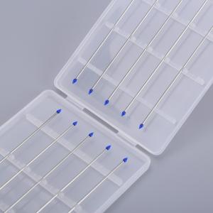 70mm Metal Stick Blue Pointed Adhesive Silicone Q Tip