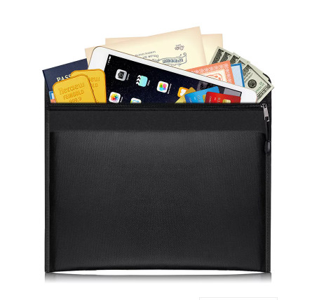 Buy Rectangle Safe Protective Fire Resistant Document Storage Bag at wholesale prices