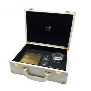 Impervious PU Leather Makeup Box Luxury Packaging Auger Cases