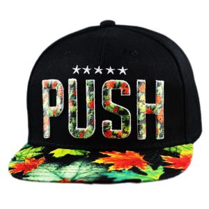 Fashionable Snapback Baseball Caps With Customed Sublimation Printing Pattern