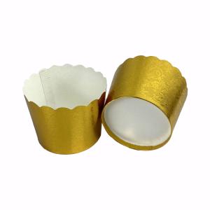 Embossed Aluminum Foil Round Baking Trays Cupcake Paper Cups