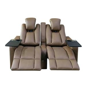 Reclining 2 Seat Movie Theater Couches With Cup Holder