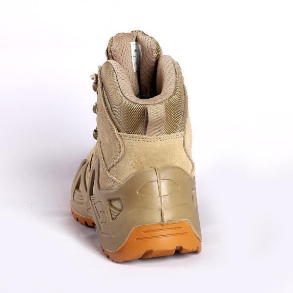 Waterproof Hiking Walk Unisex Army Boots With Mesh Lining And Round Toe Style Outdoor Shoes For Men