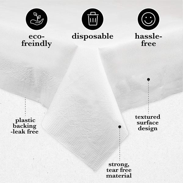 Buy 3Ply White Paper Table Cover at wholesale prices