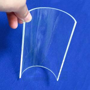 Transparent Semicircle Quartz Glass Tube High Hardness