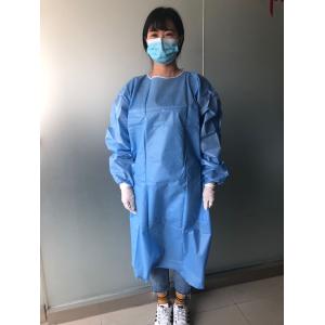 Medical Exam Disposable Isolation Coveralls , Long Sleeves Surgical Isolation