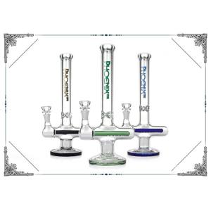 Cross Style Bong With Inline Pecolator Glass Smoking Water Pipe Bongs Heady