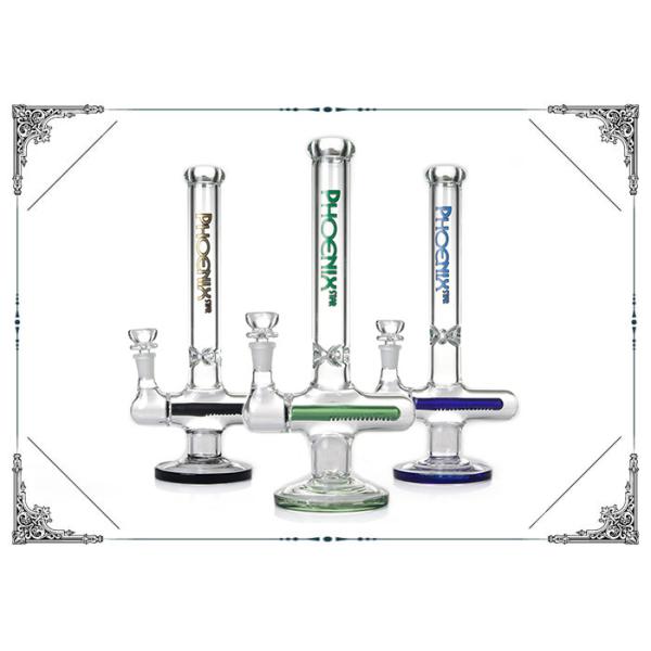 Cross Style Bong With Inline Pecolator Glass Smoking Water Pipe Bongs Heady