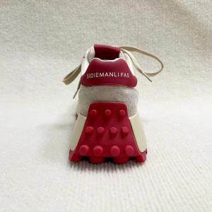 Women sports casual platform leather shoes for female with red blocks