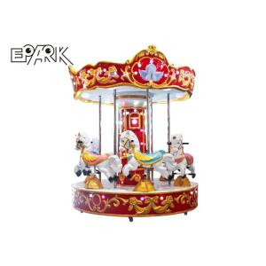 Arcade Amusement Park Kiddie Rides 6 Seats Carousel Horses