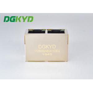 Quality Modular Jack 100M BASE-T 1x2 2 Port RJ45 for sale