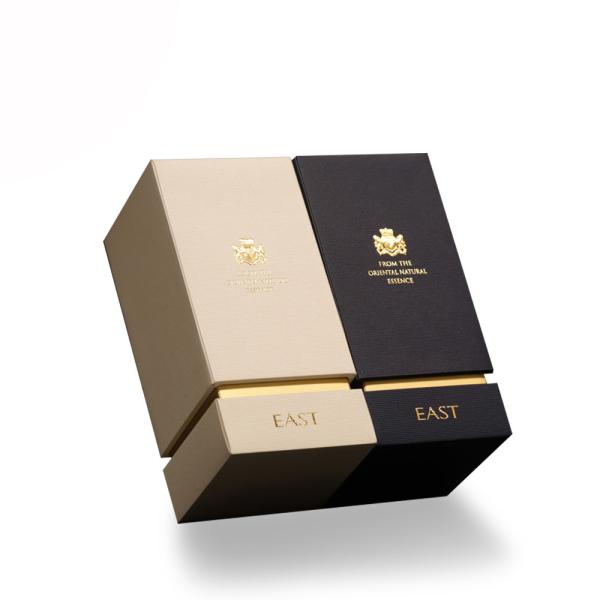 Buy Pancific Pantone Perfume Bottle Gold Foil Gift Boxes Matt Coated at wholesale prices