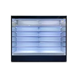 Super Market Upright Open Chiller Fridge With Adjustable Shelf