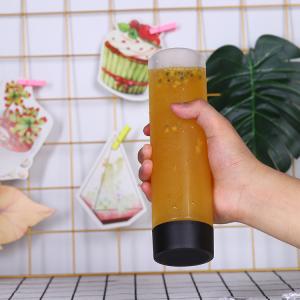 170mm Height Plastic Beverage Cans Clear Voss Bottle Food Grade