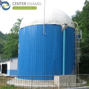 China Double Membrane Biogas Holder for Dairy Farm Wastewater Treatment: Collects and Holds the Biogas Generated from Milk and Processing Effluents on sale