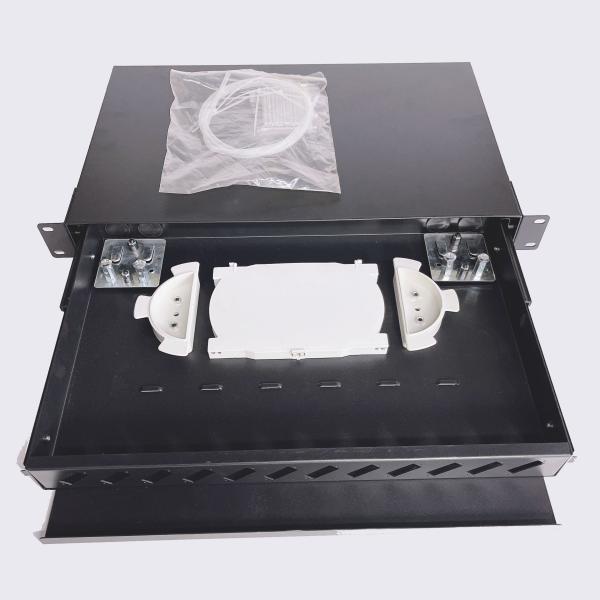 1U 12 Ports 19 Inch SC Duplex Fiber Optic Patch Panel with Customized Logo and OEM ODM Service in Cold-Roll Steel