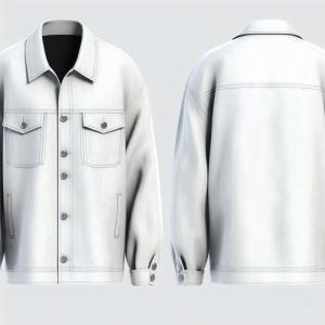 Spring American white lettering handsome commercial street cotton denim jacket