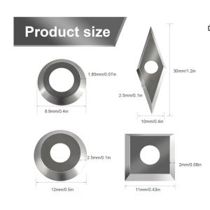 Square Shape / Carbide Woodturning Cutters for Most Woodturning Tools