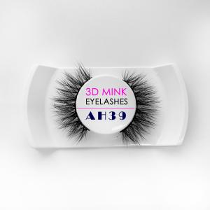 Ultra Soft 3D Mink Eyelashes Natural Black Color 100% Handmade Craft