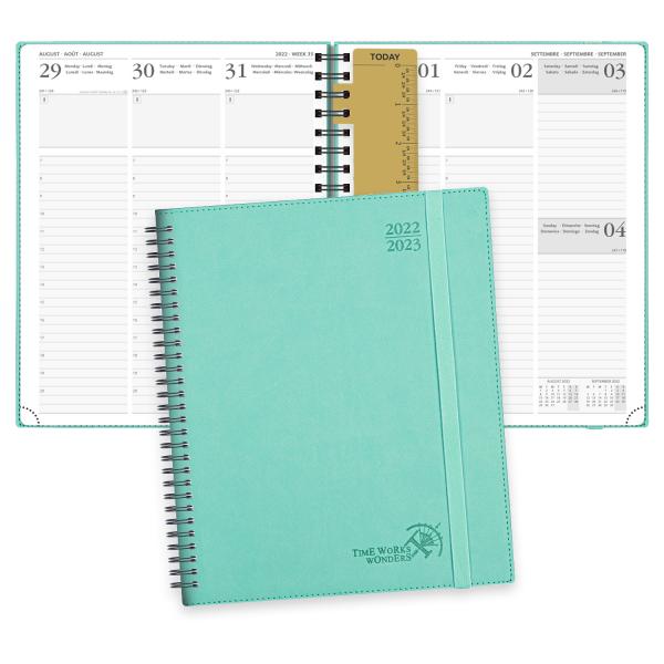 Buy 8.5X10.5 Inch Custom Academic Planner With Hourly Monthly Schedule at wholesale prices