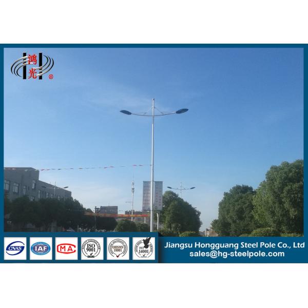 Buy Steel Round Conical Street Light Poles , Garden Lamp Pole Q345 RAL - Painted at wholesale prices