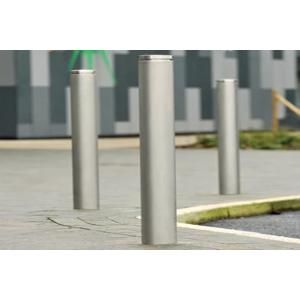 Easy Install Steel Parking Bollards , Driveway Security Posts Withstand External
