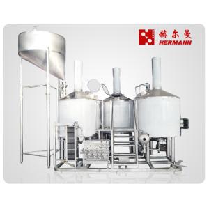 Smart PLC Control Mini Brewery Equipment , 10BBL Microbrewery Machine