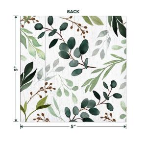 Green Birthday Decor Compostable Disposable Paper Tableware