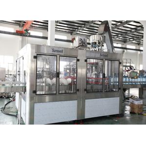 Drinking Soda Water Filling Machines Bottle Washing Rinsing Filling Capping