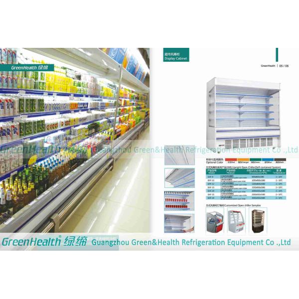 Commercial Beverange Multideck Open Chiller Energy Efficiency For Market
