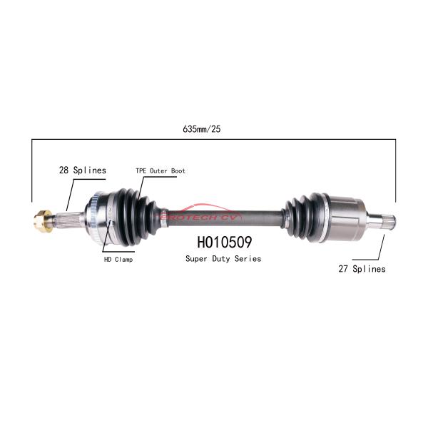 Buy Honda Accord Cv Axle Shaft Assembly 2.3L L4 Right Front Drive Axle EXTREME Weather Unit at wholesale prices