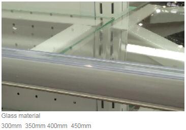 To the Wall Glass Panel Supermarket Display Fixtures for Cosmetics